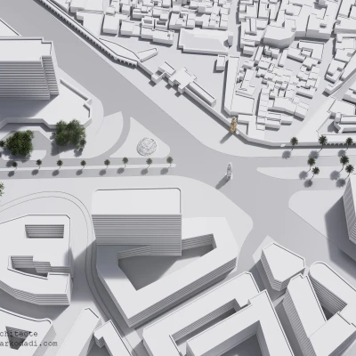 Mô Hình 3D Tháp Đồng Hồ Casablanca / La Tour de l'Horloge de Casablanca