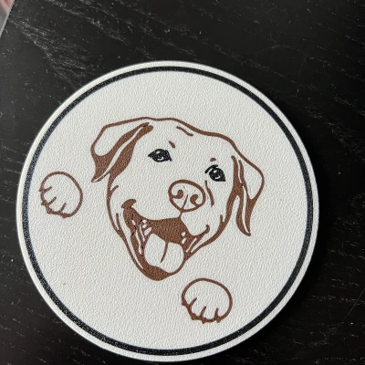 Khay Lót Ly Hình Chó Labrador