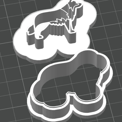 Khuôn Cắt Bánh Quy Hình Chó Border Collie