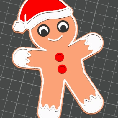 Bánh Gừng Đội Nón Trang Trí Cây Thông Noel