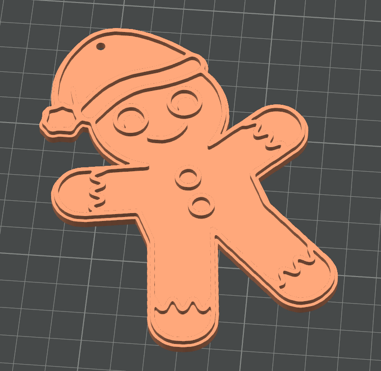 Bánh Gừng Đội Nón Trang Trí Cây Thông Noel