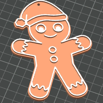 Bánh Gừng Đội Nón Trang Trí Cây Thông Noel