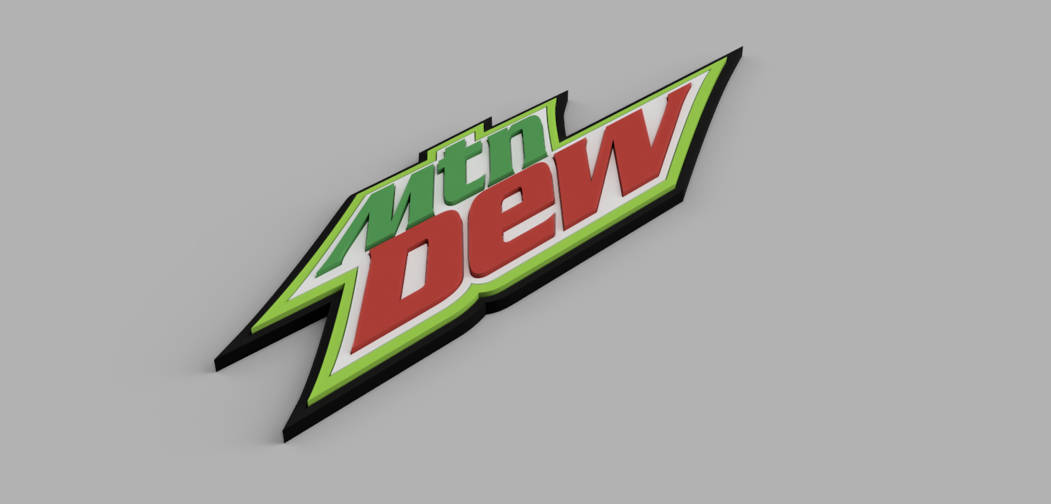 Logo Mountain Dew (2006) phiên bản 3D