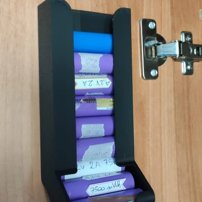 Kệ treo tường đựng pin 18650