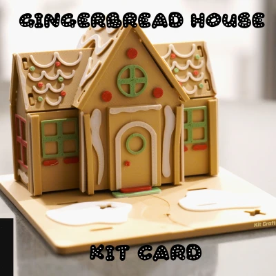 Mẫu Thẻ Ngôi Nhà Bánh Gừng Giáng Sinh