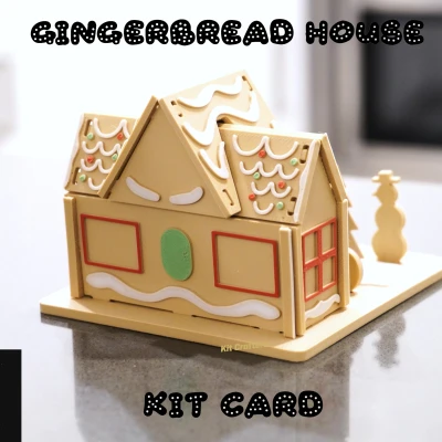 Mẫu Thẻ Ngôi Nhà Bánh Gừng Giáng Sinh