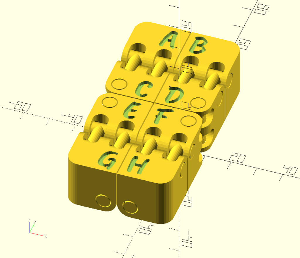Khối Kobayashi Fidget Cube Chữ Tùy Chỉnh