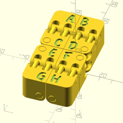 Khối Kobayashi Fidget Cube Chữ Tùy Chỉnh