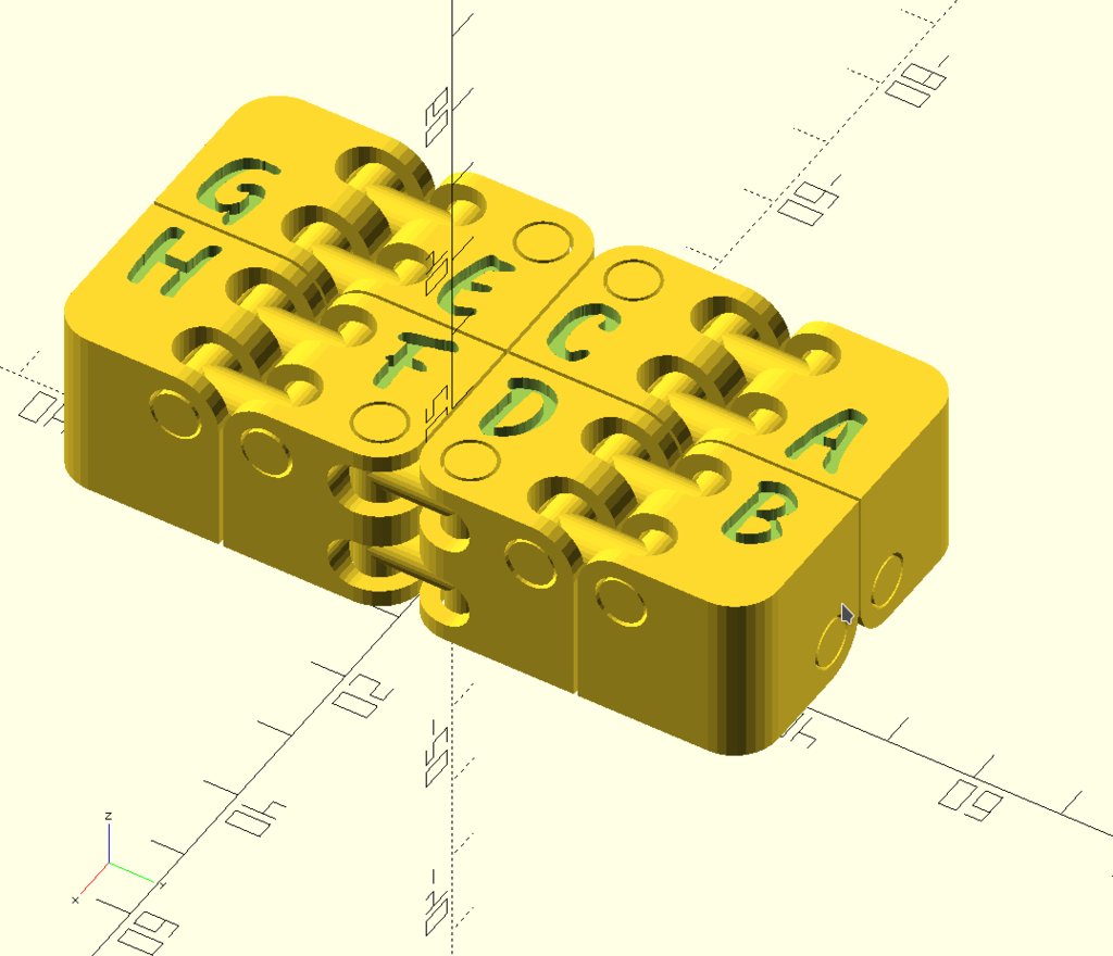 Khối Kobayashi Fidget Cube Chữ Tùy Chỉnh