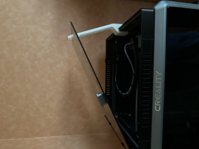 Giá đỡ nắp K1 Max nghiêng mở, Tái thiết kế phù hợp Nâng nắp kính K1 Max (có Khe thông gió Trượt)