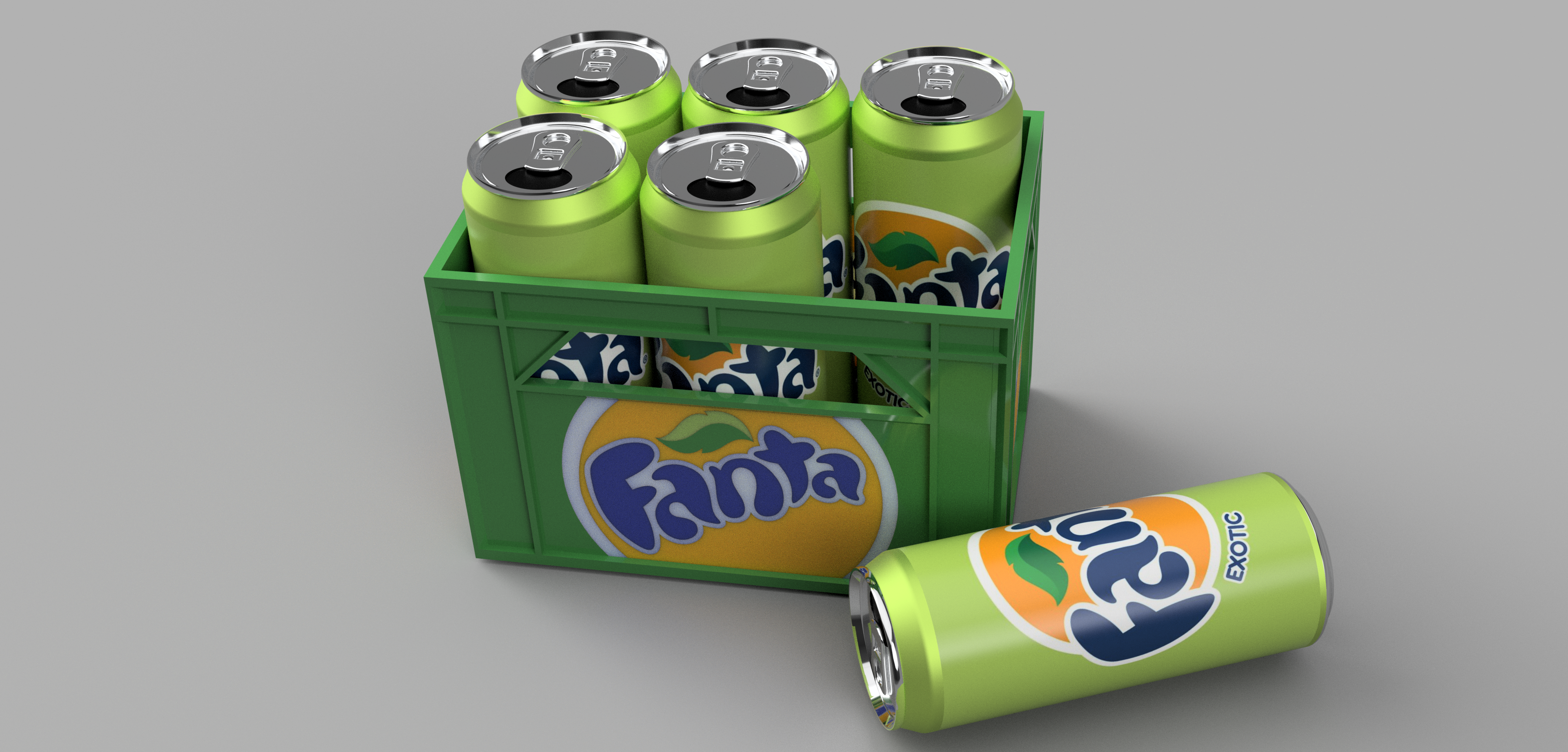 Kệ/Thùng đựng lon Fanta slim 6x33cl
