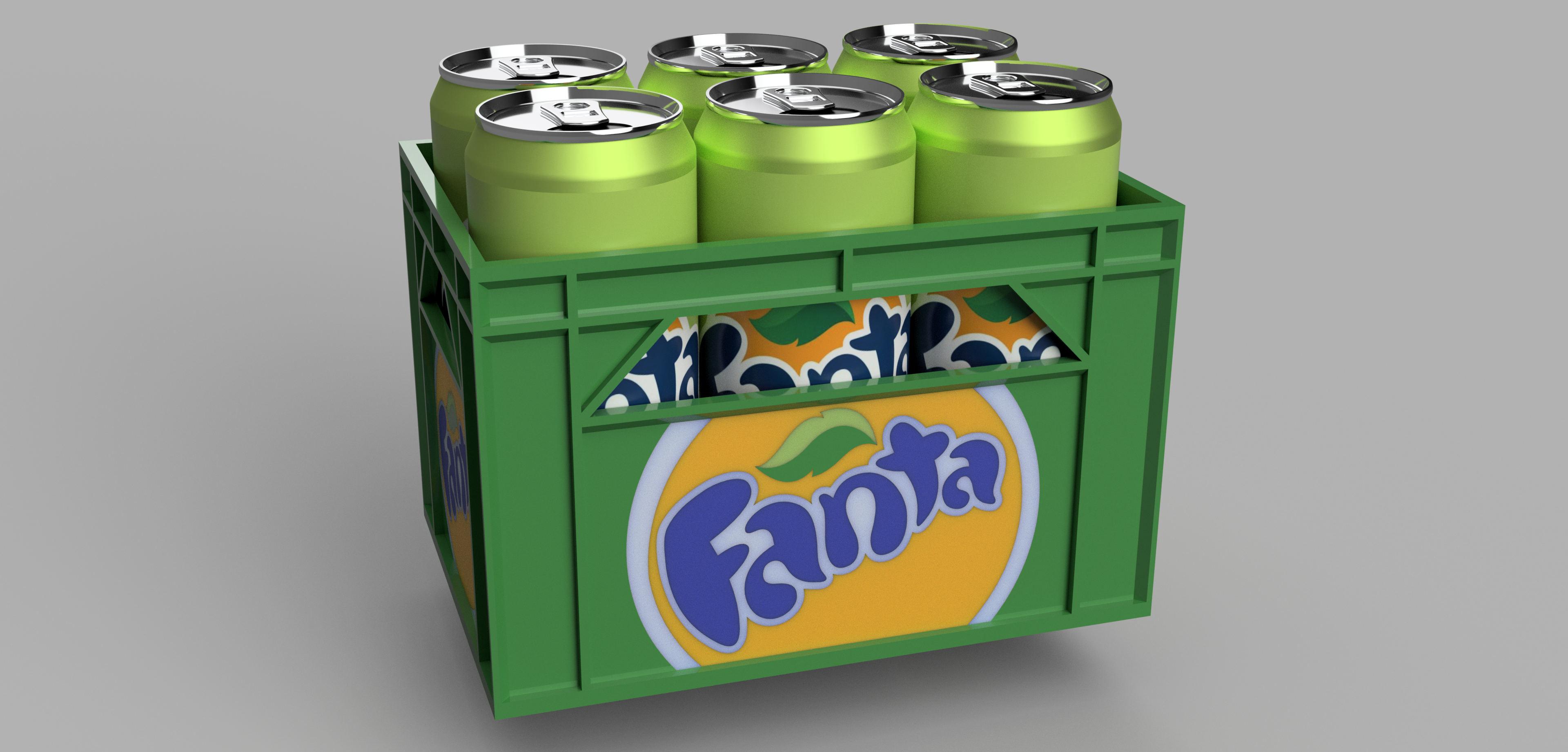 Kệ/Thùng đựng lon Fanta slim 6x33cl