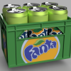 Kệ/Thùng đựng lon Fanta slim 6x33cl - Thumbnail 3