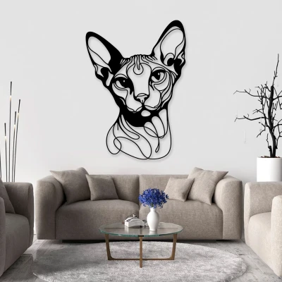 Tranh treo tường mèo Sphynx