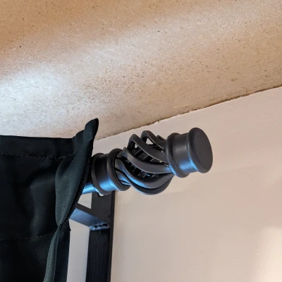 Nắp Chụp Đầu Thanh Treo Rèm (Xoáy Kép)