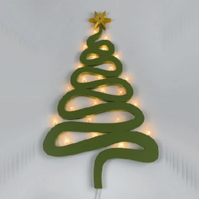 CÂY THÔNG NOEL - DECOR DÁN TƯỜNG CÓ ĐÈN LED