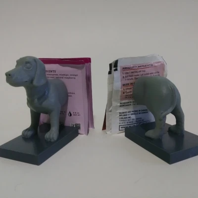 Kệ đựng túi trà hình con chó