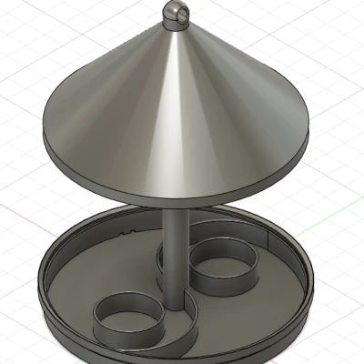 Máng Ăn Chim Đơn Giản