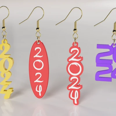 Bông tai Tết 2024