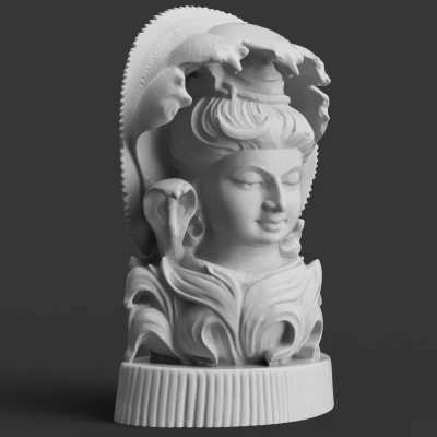 Tượng Thần Shiva với Rắn Thần Che Đầu