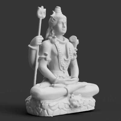 Shiva Thiền Định Trên Da Hổ