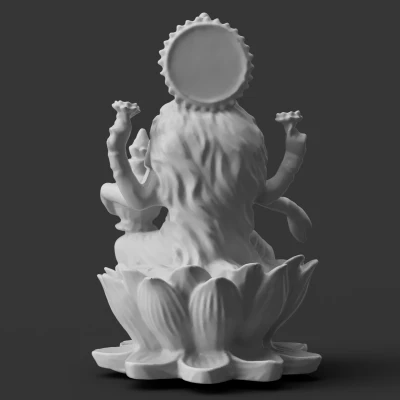 Lakshmi - Nữ thần May mắn, trên đài sen