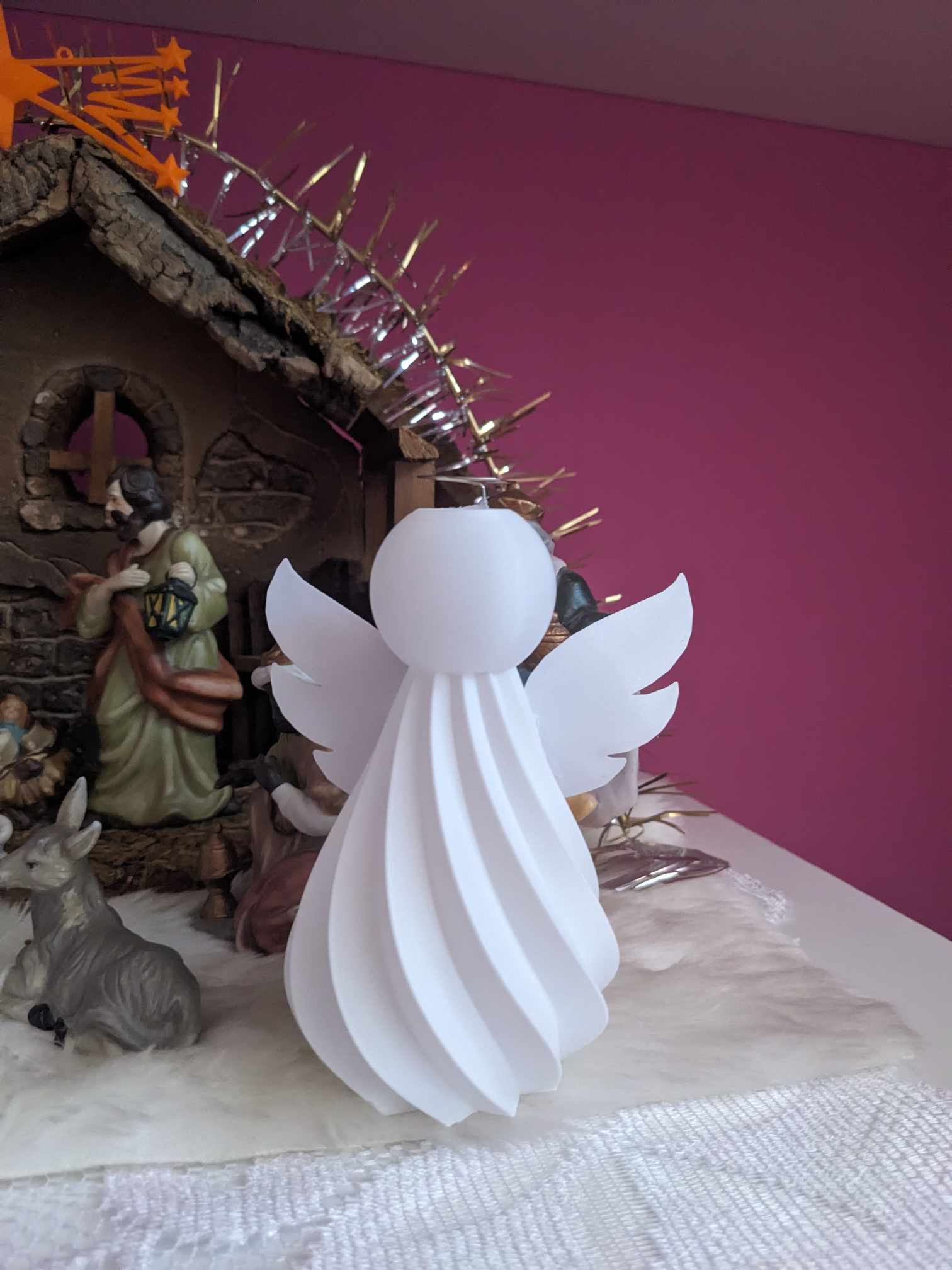 Thiên Thần Nến Tealight (Chế Độ Vase)