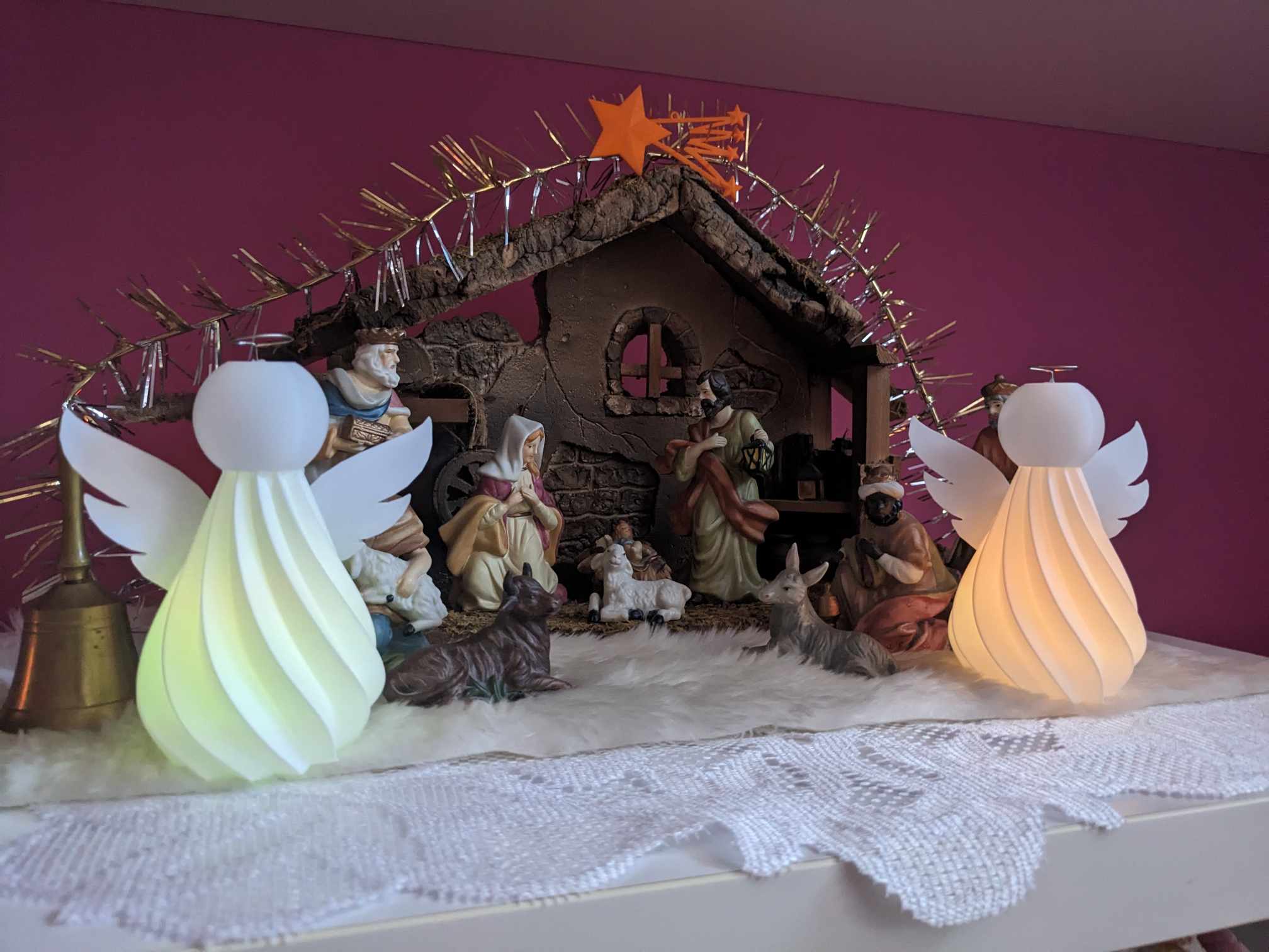 Thiên Thần Nến Tealight (Chế Độ Vase)