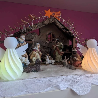 Thiên Thần Nến Tealight (Chế Độ Vase)