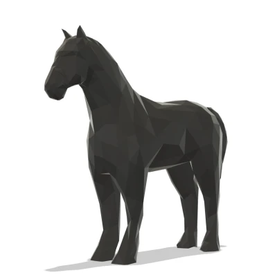 Ngựa Low Poly Dễ In