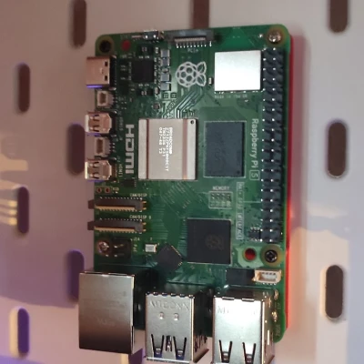 Đế gắn Raspberry Pi 3/4/5 có móc treo cho bảng Ikea Skådis