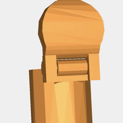 Thùng rác Low poly V3 (in liền)