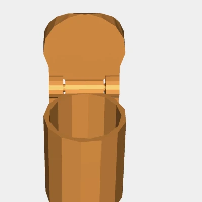 Thùng rác Low poly V3 (in liền)