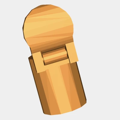 Thùng rác Low poly V3 (in liền)