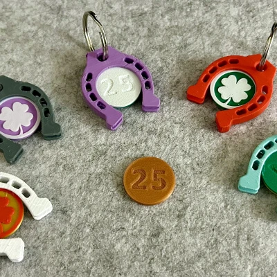 2025 - Bùa May Mắn Kèm Đồng Xu Xe Đẩy Siêu Thị