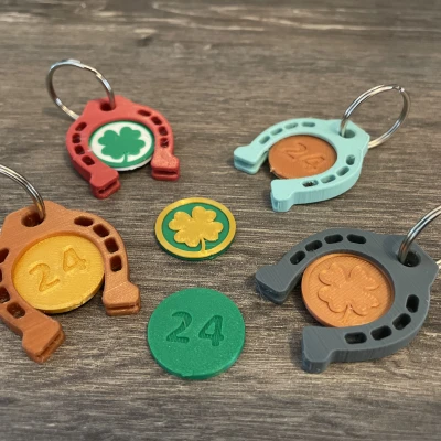 2025 - Bùa May Mắn Kèm Đồng Xu Xe Đẩy Siêu Thị