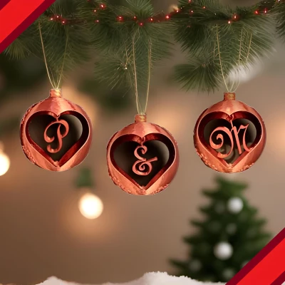 Tùy Chỉnh Phụ Kiện Trang Trí Giáng Sinh Hình Trái Tim