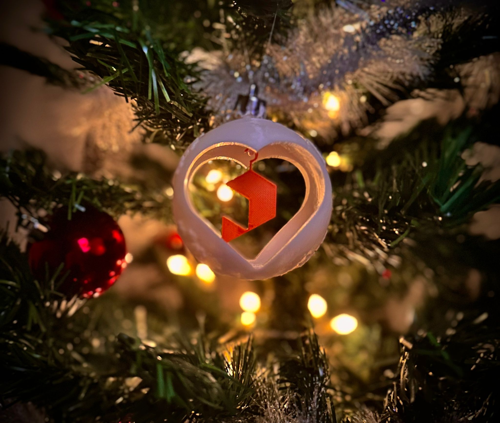 Tùy Chỉnh Phụ Kiện Trang Trí Giáng Sinh Hình Trái Tim