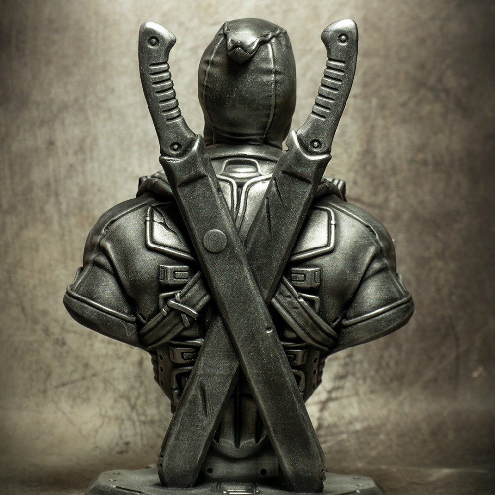 Tượng Bán Thân Deadpool (Bản Remaster Không Cần Hỗ Trợ) (STL)