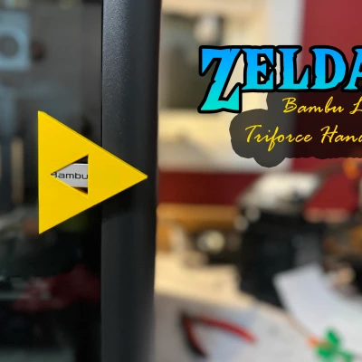 Tay Cầm Triforce Zelda Cho Máy Bambu Lab Đóng Kín