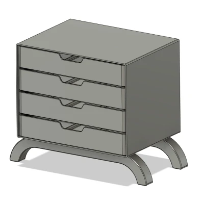 Hộp Đựng Trang Sức Gridfinity 4 Ngăn