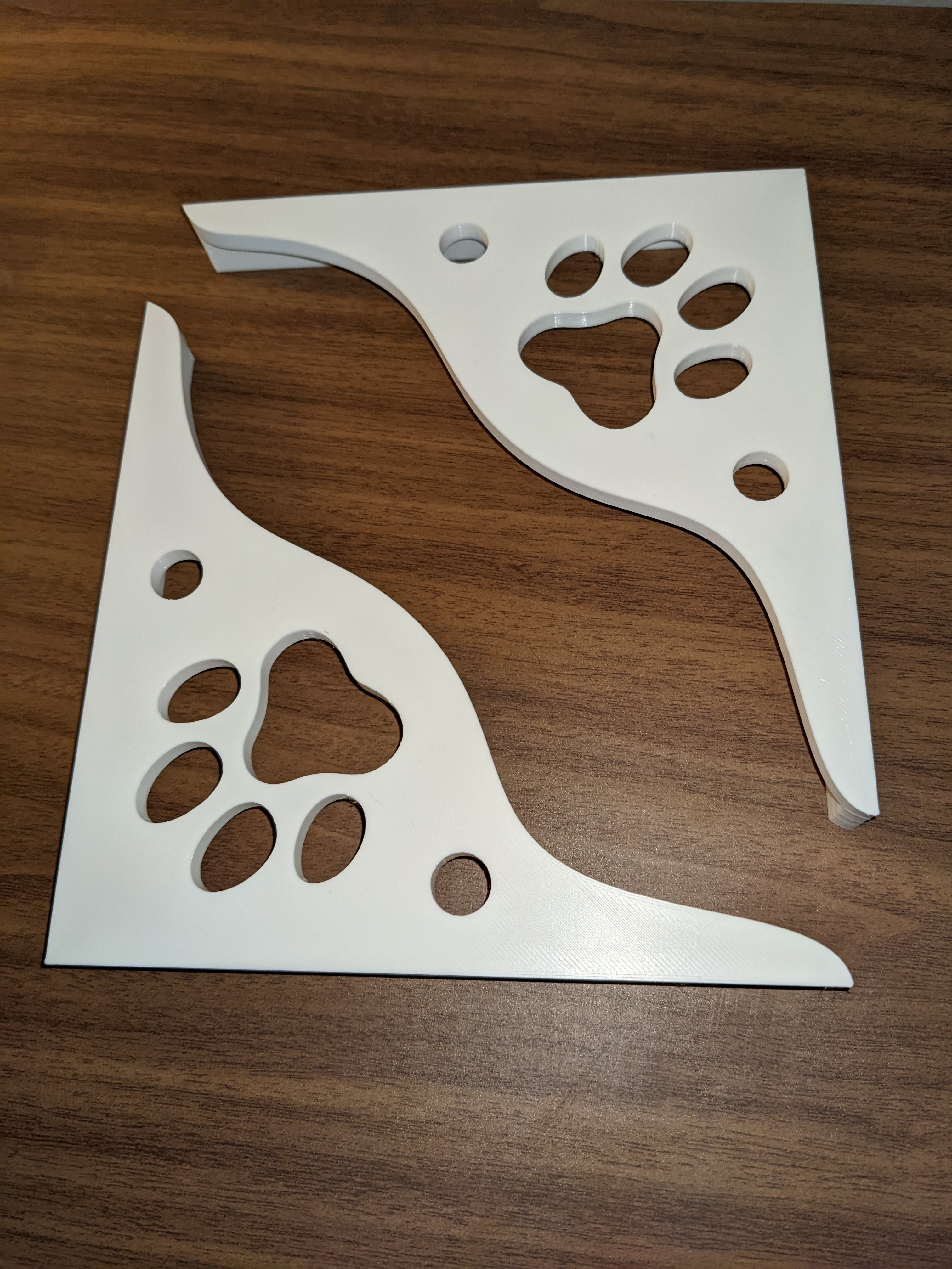 Pát Treo Kệ Hình Bàn Chân Mèo