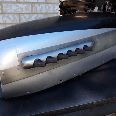 Ống Xả P51 Mustang Cho Mô Hình CARF P51