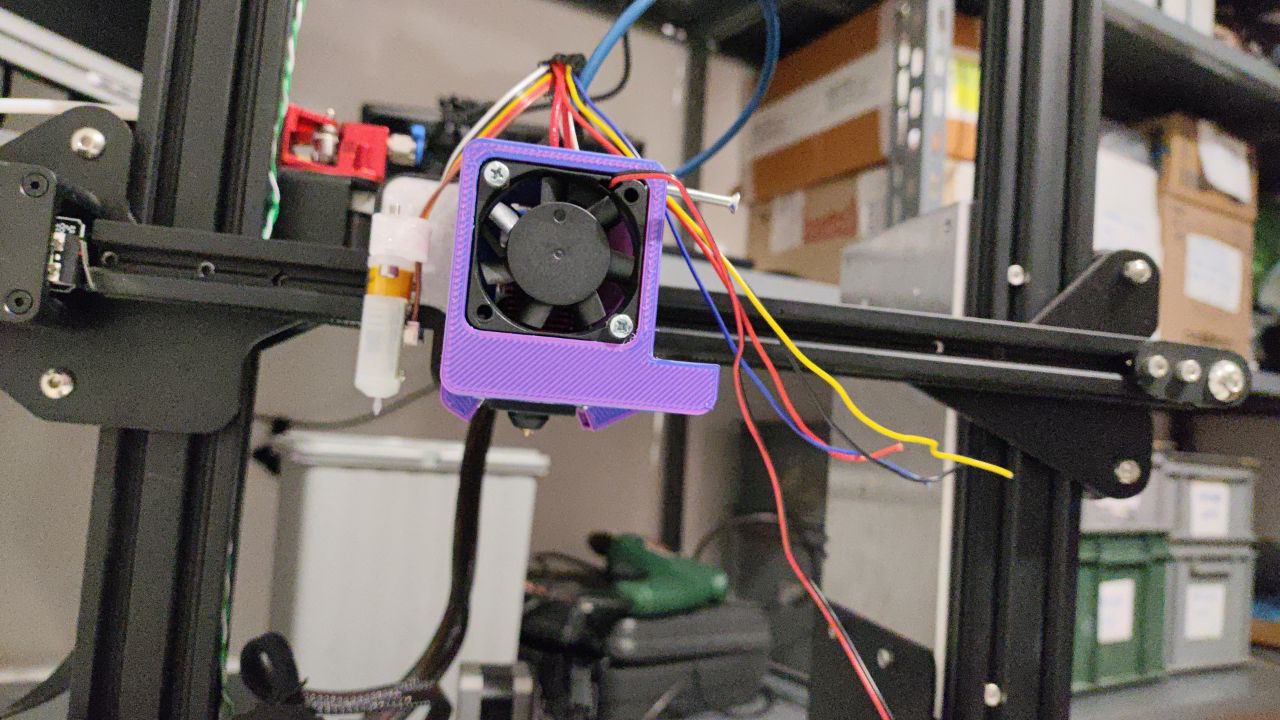 Nâng Cấp Bracket Ender 3 - Shroud Tản Nhiệt 5015 Nam Châm (Có Gắn BL Touch)