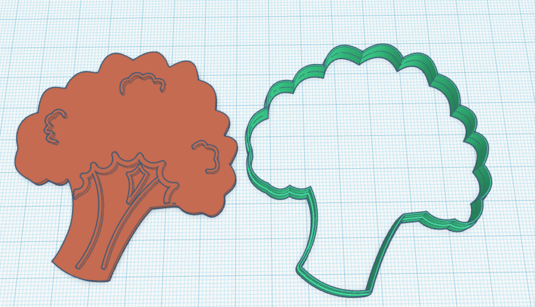 Dập Bánh Quy Hình Bông Cải Xanh