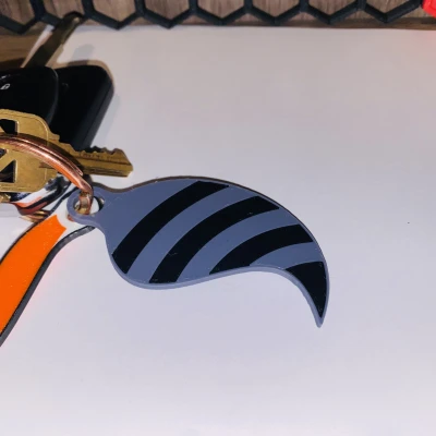 Móc Khóa Đuôi Gấu Mèo (Raccoon)