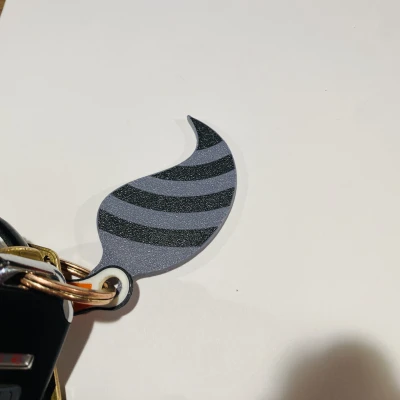 Móc Khóa Đuôi Gấu Mèo (Raccoon)