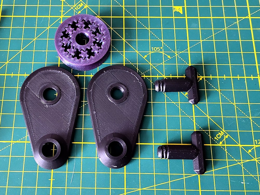 Ròng rọc / pully dạng ống có ổ bi bánh răng hành tinh v2