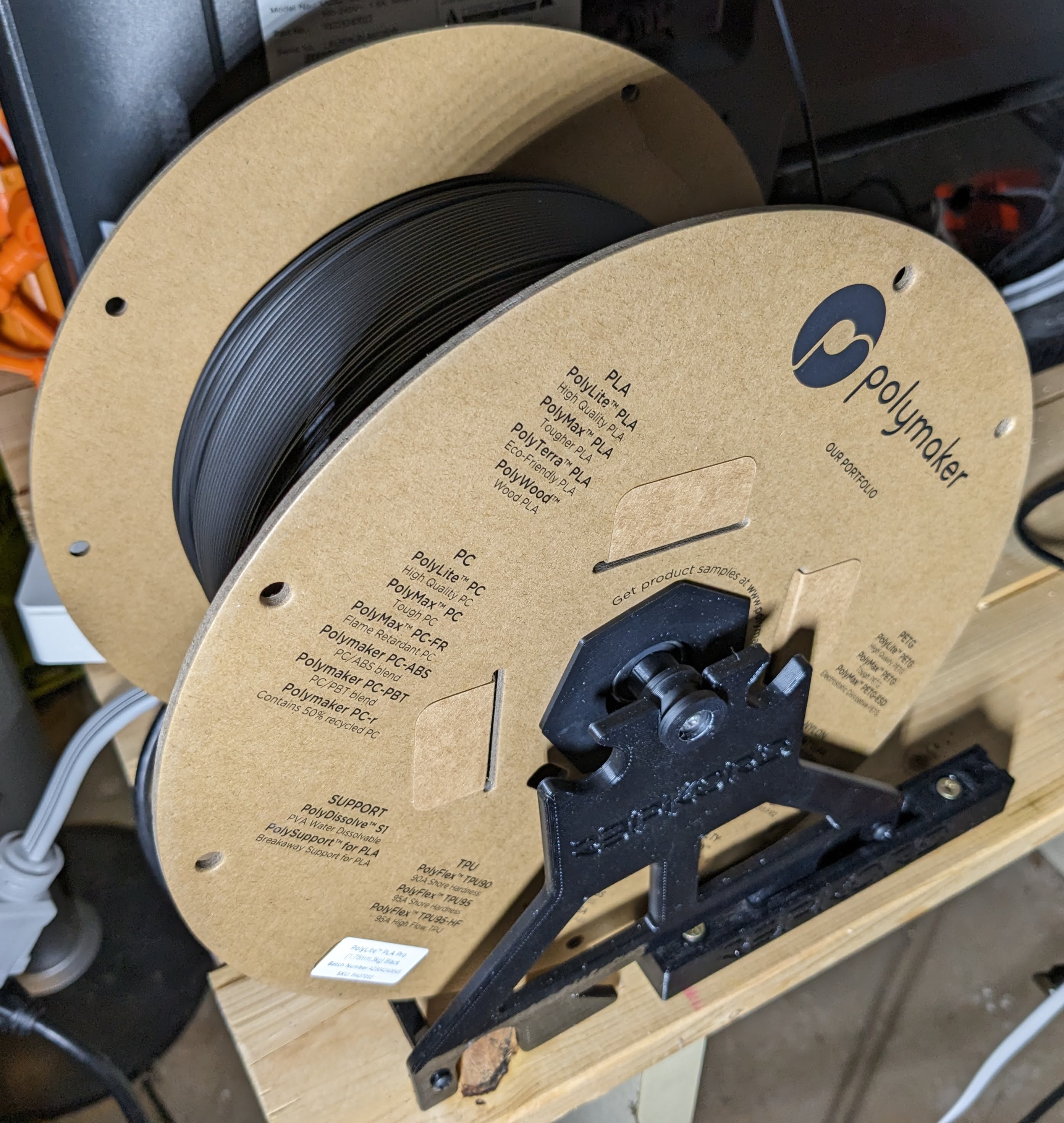 RepRack RackStand cho cuộn chỉ Polymaker 3kg bằng giấy