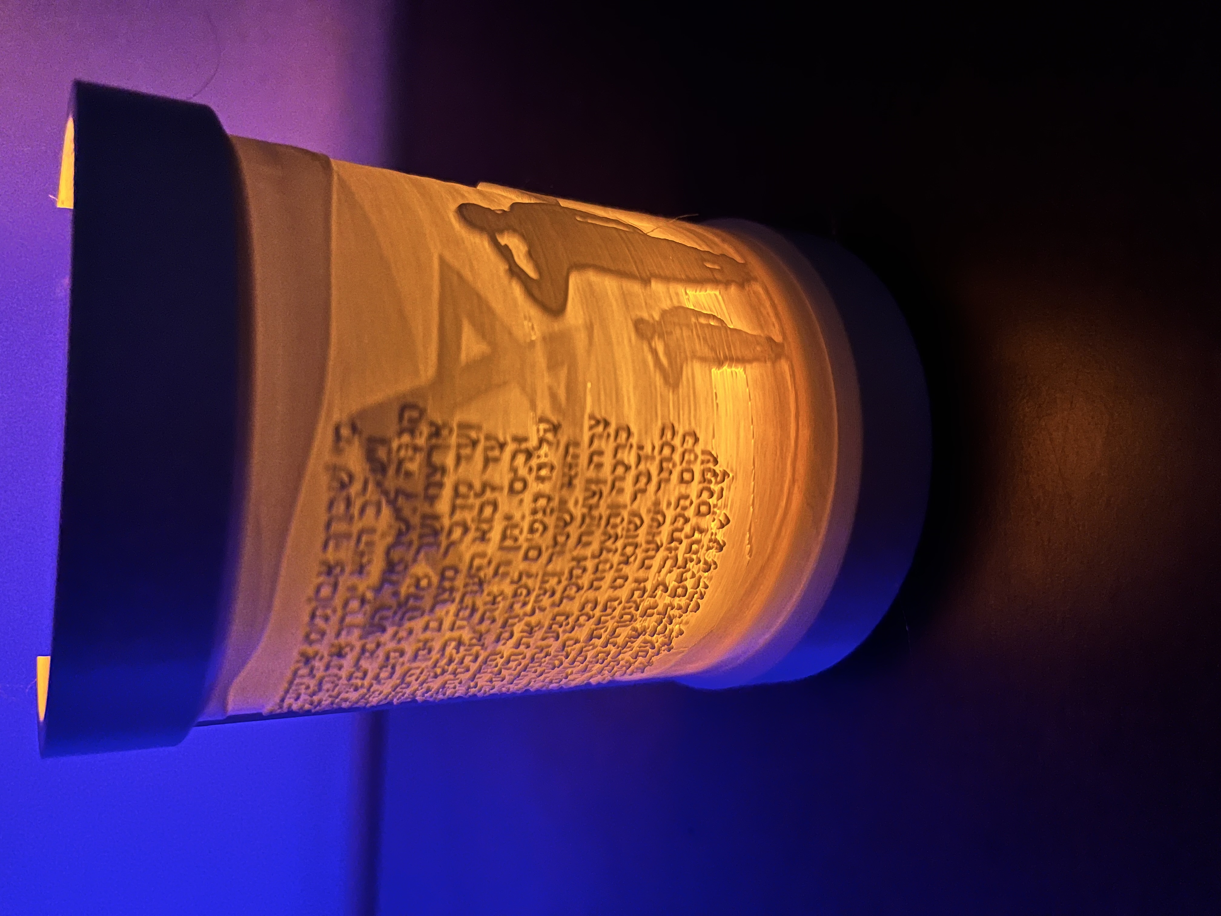 Lời Cầu Nguyện Cho IDF - Đèn Trà/Nến Votive Lithophane | מי שברך לחיילי צה״ל